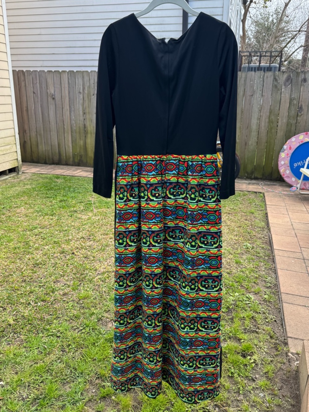 Handmade Vintage Maxi Dress - Picture 5 of 6